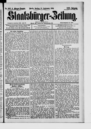 Staatsbürger-Zeitung vom 21.09.1894