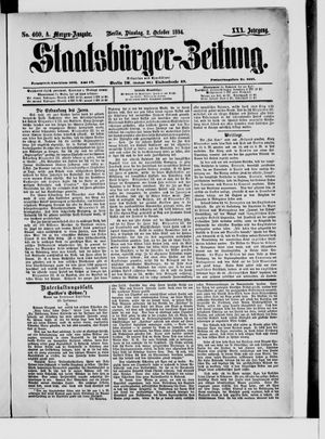 Staatsbürger-Zeitung vom 02.10.1894