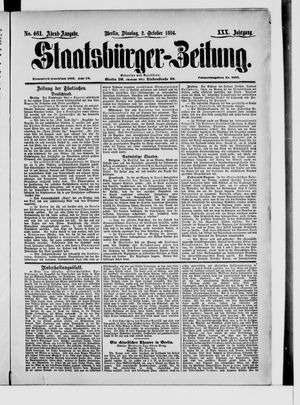 Staatsbürger-Zeitung vom 02.10.1894