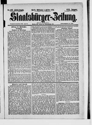 Staatsbürger-Zeitung vom 03.10.1894