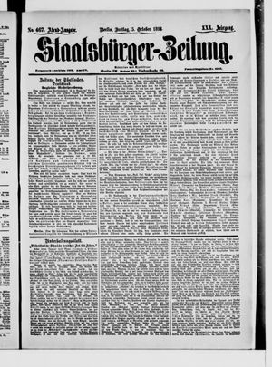 Staatsbürger-Zeitung vom 05.10.1894