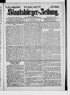 Staatsbürger-Zeitung vom 07.10.1894