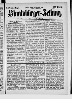 Staatsbürger-Zeitung vom 12.10.1894
