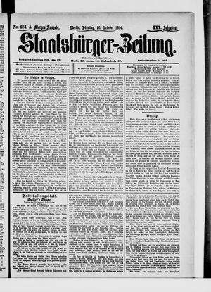 Staatsbürger-Zeitung vom 16.10.1894