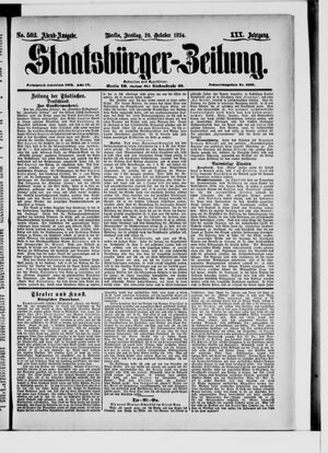 Staatsbürger-Zeitung vom 26.10.1894