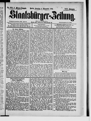 Staatsbürger-Zeitung vom 04.11.1894