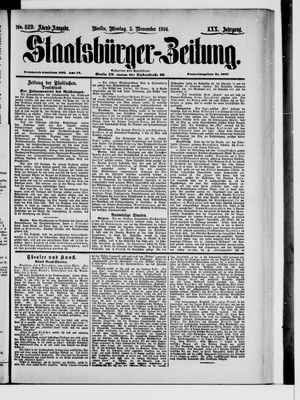 Staatsbürger-Zeitung vom 05.11.1894