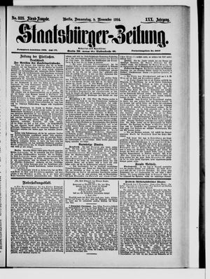 Staatsbürger-Zeitung vom 08.11.1894
