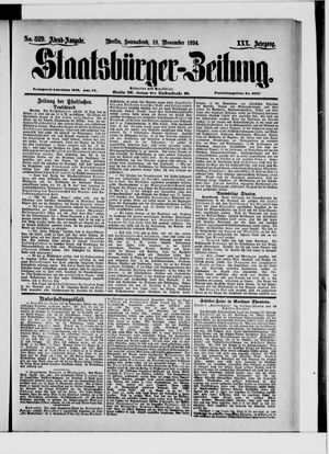 Staatsbürger-Zeitung vom 10.11.1894