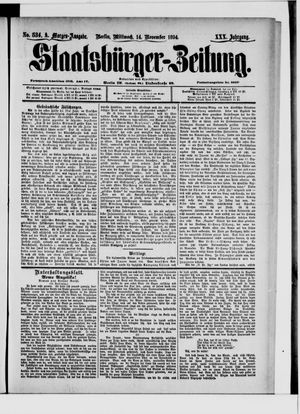Staatsbürger-Zeitung vom 14.11.1894