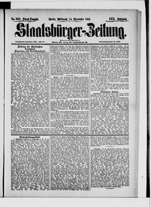 Staatsbürger-Zeitung vom 14.11.1894
