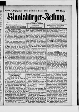 Staatsbürger-Zeitung vom 24.11.1894