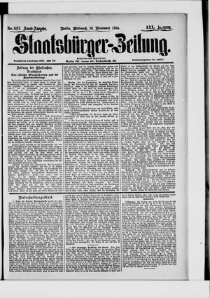 Staatsbürger-Zeitung vom 28.11.1894
