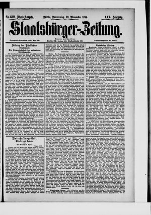 Staatsbürger-Zeitung vom 29.11.1894