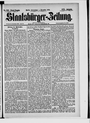 Staatsbürger-Zeitung vom 01.12.1894
