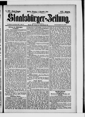 Staatsbürger-Zeitung vom 04.12.1894