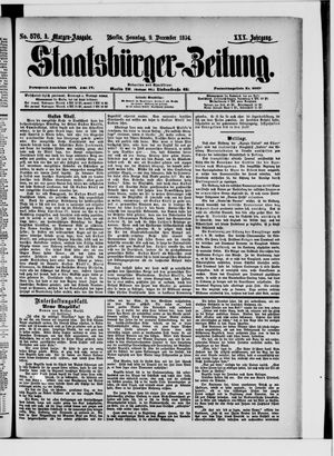 Staatsbürger-Zeitung vom 09.12.1894