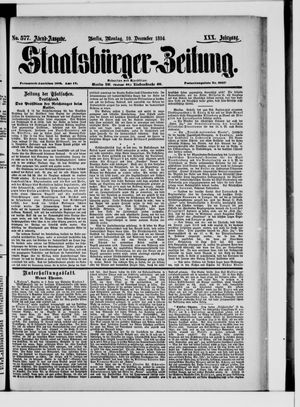 Staatsbürger-Zeitung vom 10.12.1894
