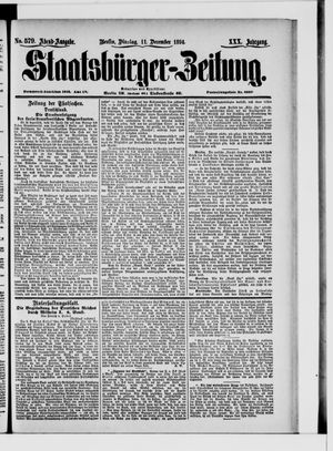 Staatsbürger-Zeitung on Dec 11, 1894