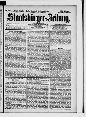 Staatsbürger-Zeitung vom 15.12.1894
