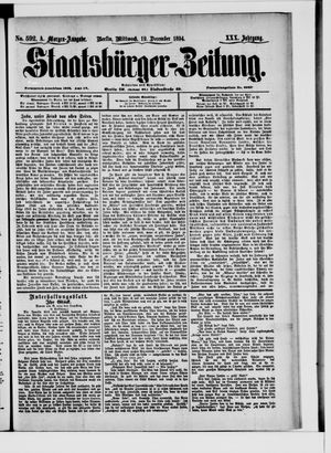 Staatsbürger-Zeitung vom 19.12.1894