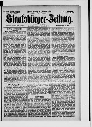 Staatsbürger-Zeitung vom 24.12.1894