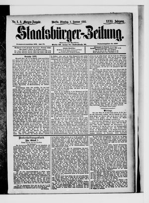 Staatsbürger-Zeitung on Jan 1, 1895