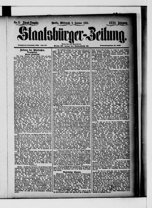 Staatsbürger-Zeitung vom 02.01.1895