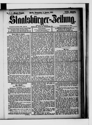 Staatsbürger-Zeitung on Jan 3, 1895
