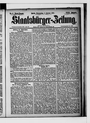Staatsbürger-Zeitung on Jan 3, 1895