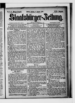 Staatsbürger-Zeitung on Jan 4, 1895