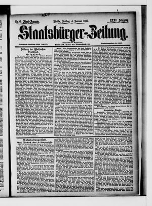 Staatsbürger-Zeitung on Jan 4, 1895