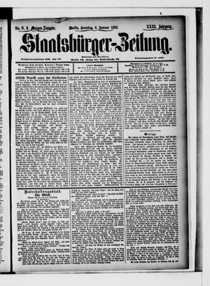Staatsbürger-Zeitung vom 06.01.1895