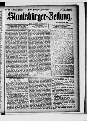 Staatsbürger-Zeitung vom 09.01.1895