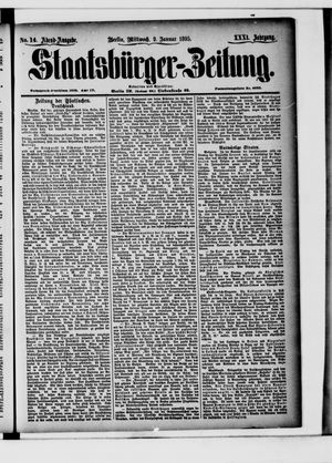 Staatsbürger-Zeitung vom 09.01.1895