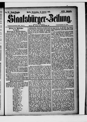 Staatsbürger-Zeitung on Jan 10, 1895