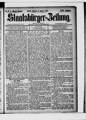 Staatsbürger-Zeitung on Jan 11, 1895