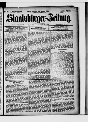 Staatsbürger-Zeitung vom 13.01.1895