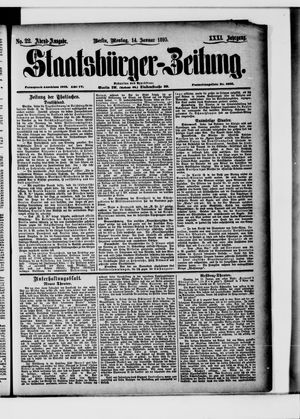 Staatsbürger-Zeitung on Jan 14, 1895