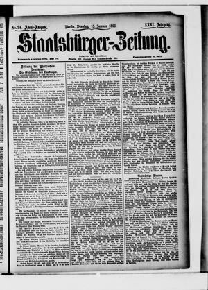 Staatsbürger-Zeitung on Jan 15, 1895