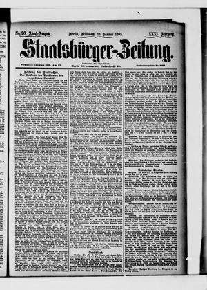 Staatsbürger-Zeitung on Jan 16, 1895