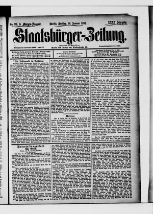 Staatsbürger-Zeitung on Jan 18, 1895