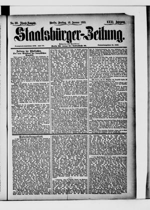 Staatsbürger-Zeitung on Jan 18, 1895