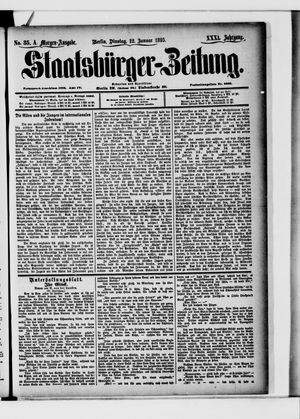 Staatsbürger-Zeitung on Jan 22, 1895