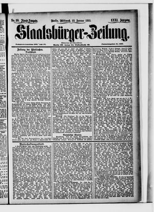 Staatsbürger-Zeitung on Jan 23, 1895