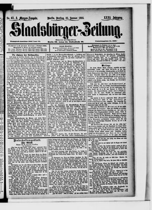 Staatsbürger-Zeitung on Jan 25, 1895