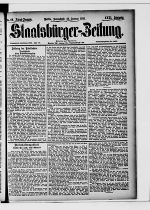 Staatsbürger-Zeitung on Jan 26, 1895