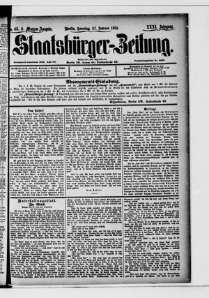 Staatsbürger-Zeitung on Jan 27, 1895