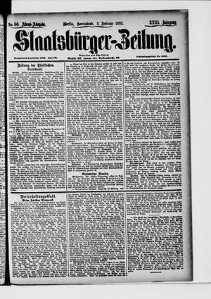 Staatsbürger-Zeitung vom 02.02.1895