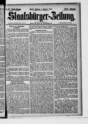Staatsbürger-Zeitung vom 04.02.1895
